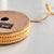 Narrow Mustard Stitched Ribbon 10M