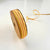 Narrow Mustard Stitched Ribbon 10M