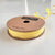 Narrow Canary Yellow Stitched Ribbon 10M
