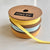 Narrow Canary Yellow Stitched Ribbon 10M