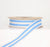 Royal Blue and White Stripe Grosgrain Ribbon (100M)