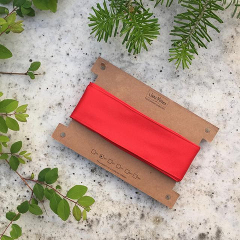 Red Satin Wired Ribbon 3M Pack