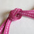 Narrow Raspberry Stitched Ribbon 7mm (10M)