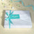 Narrow Duck Egg Blue Stitched Ribbon