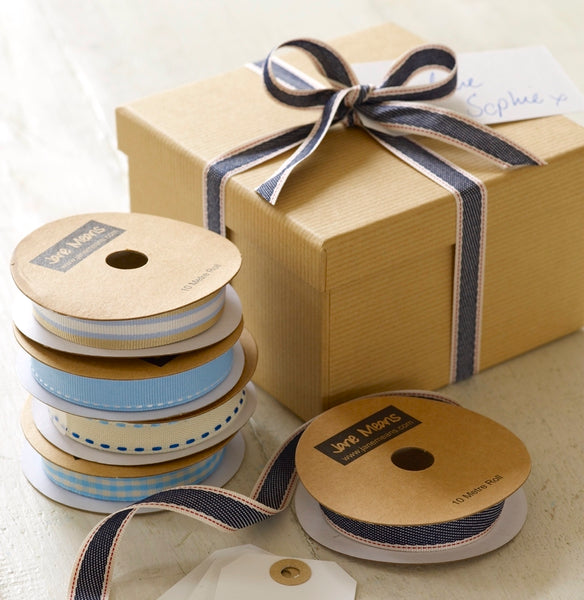 Blue Denim Style Ribbon – Jane Means Ltd