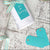 Turquoise Aqua Eyelet Tags