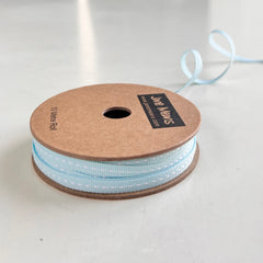 Narrow Baby Blue Stitched Ribbon 10M