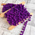 Dark Purple Pom Pom Trim (med 13mm) per metre