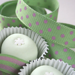 Mint and Pink Dotty Ribbon 