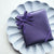 Narrow Purple Stitched Ribbon 3M