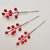 Large Red Berry Pick Present Toppers (pack of 3)