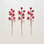 Large Red Berry Pick Present Toppers (pack of 3)