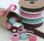 Turquoise and Brown Dotty Ribbon 100M