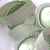 mint green pink stripe ribbons