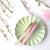 Mint and Pink Stripe Grosgrain Ribbon 10M