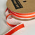 White Edged Ribbon - Orange