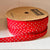 Red and Grey Dotty Ribbon 100M Roll