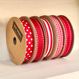 Red 5 Roll Ribbon Set- 50 metres