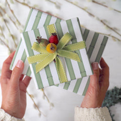 Frosted Faux Fruit Pick Present Toppers (pack of 4)