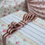 Pink and Brown Stripe Grosgrain Ribbon (100M)
