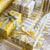 Reversible Yellow + Grey Dahlia Gift Wrapping Set