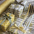 WHOLESALE Reversible Yellow + Grey Dahlia Gift Wrap