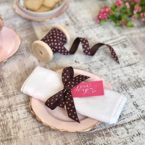 pink gift tags